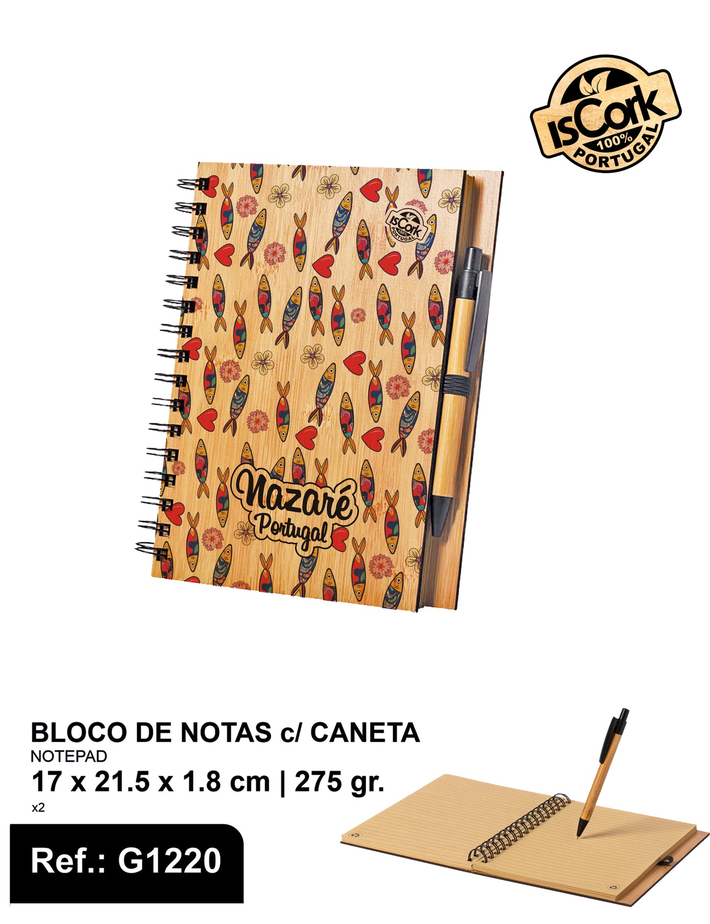 Bloco de Notas c/ Caneta Nazaré G1092