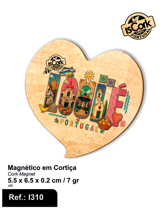 Magnético Coração Loulé G1110