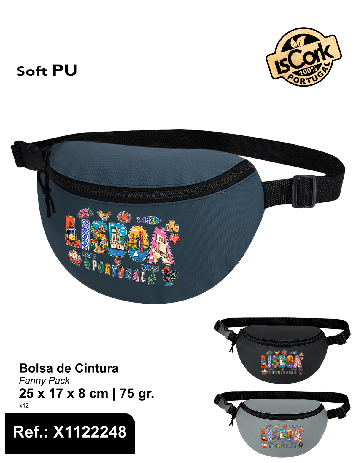Bolsa de Cintura em PU Lisboa G1110