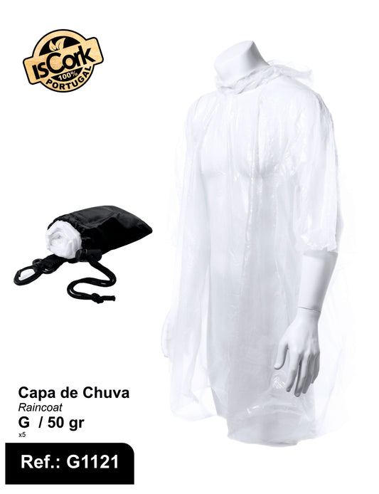 Capa da Chuva com porta chaves