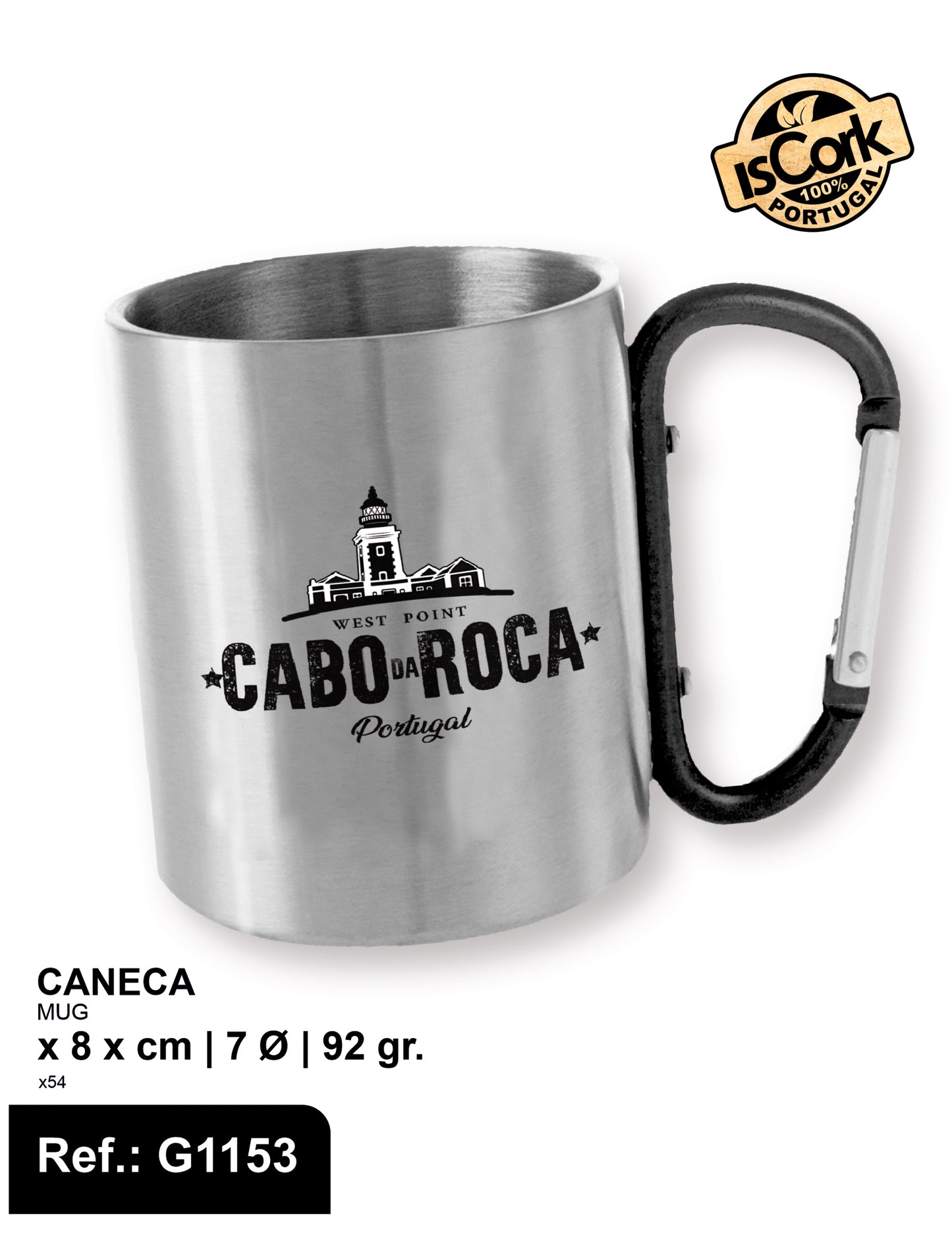 Caneca Metal Cabo da Roca I-132