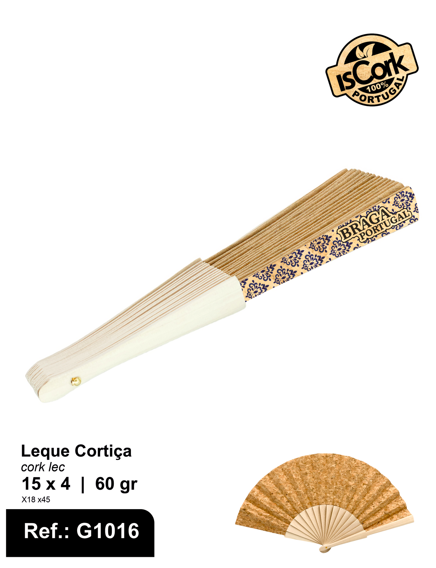 Leque de Cortiça Braga G11