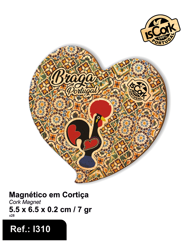 Magnético Coração Braga G133