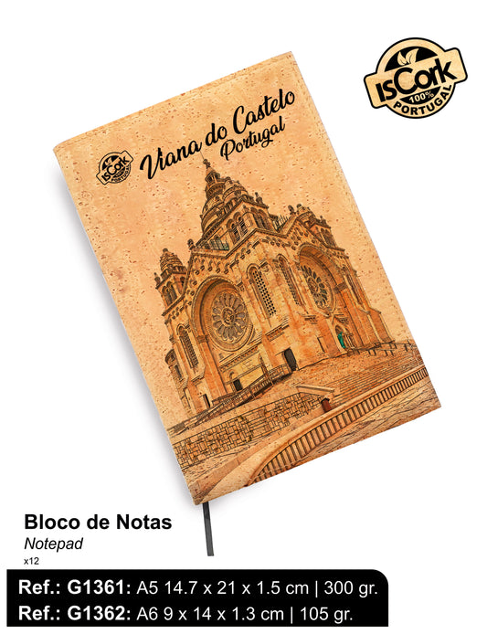 Bloco de Notas Cortiça Viana do Castelo I-01