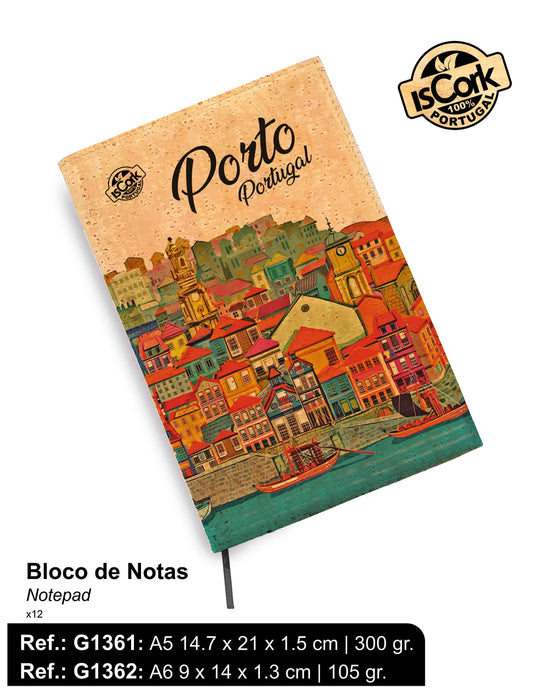 Bloco de Notas Cortiça Porto I-142