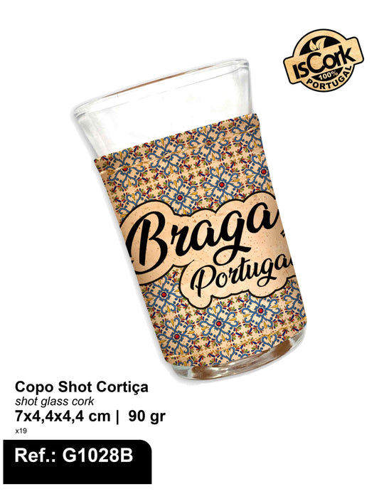 Copo Shot Cortiça Braga G13