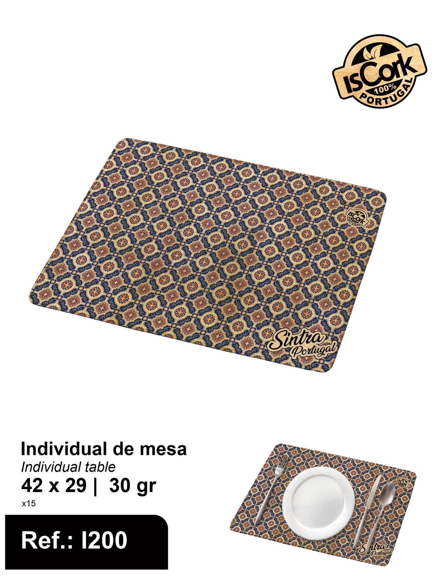 Individual de Mesa Retangular Sintra G15