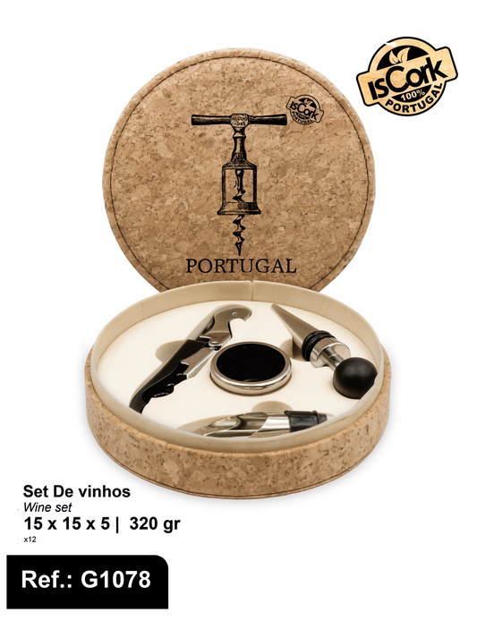 São Miguel Cork Wine Set G350