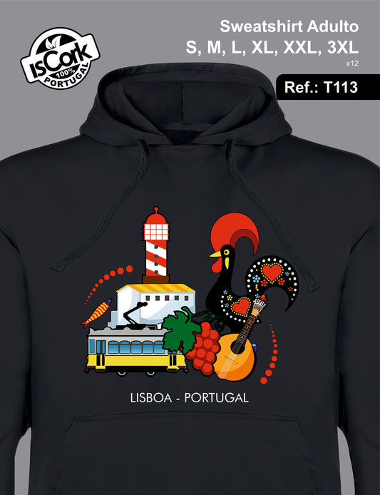 Sweatshirt Adulto Lisboa G333