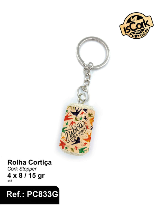 Porta Chave Rolha Cortiça Lisboa G368