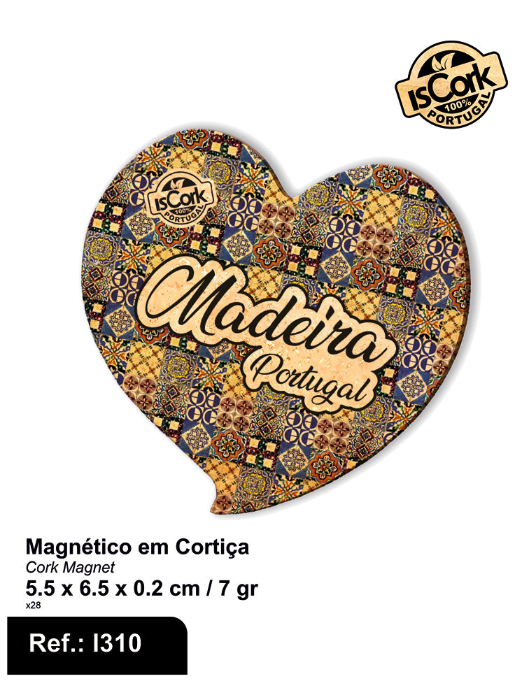 Magnético Coração Madeira G372