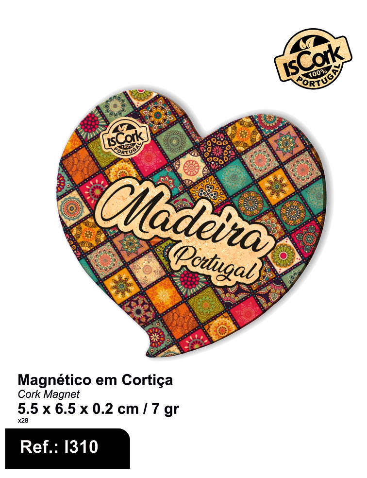 Magnético Coração Madeira G374