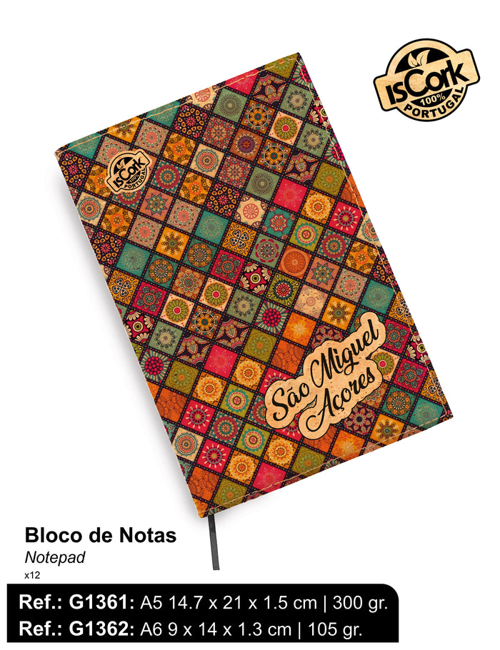 Blocos Notas Cortiça