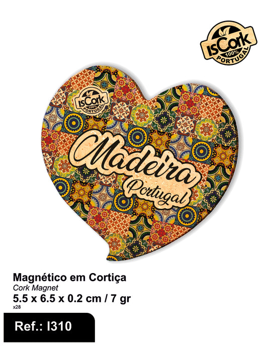 Magnético Coração Madeira G376