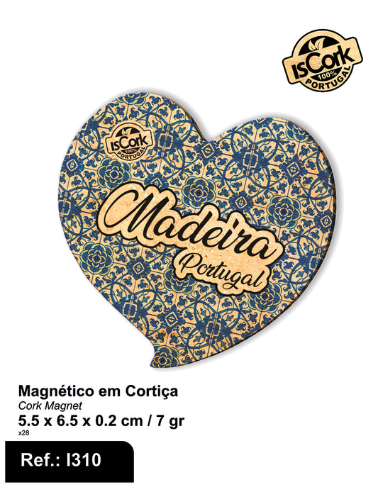 Magnético Coração Madeira G377