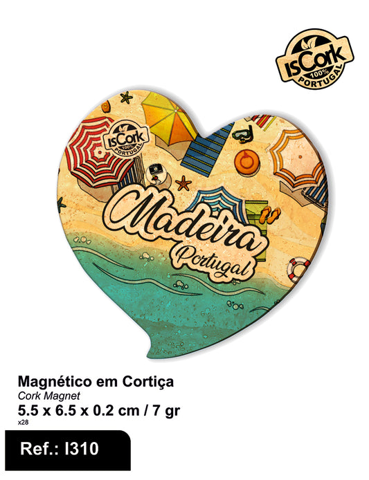 Magnético Coração Madeira G395
