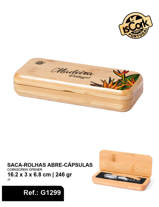 Saca-rolhas Abre-cápsulas Madeira I-40
