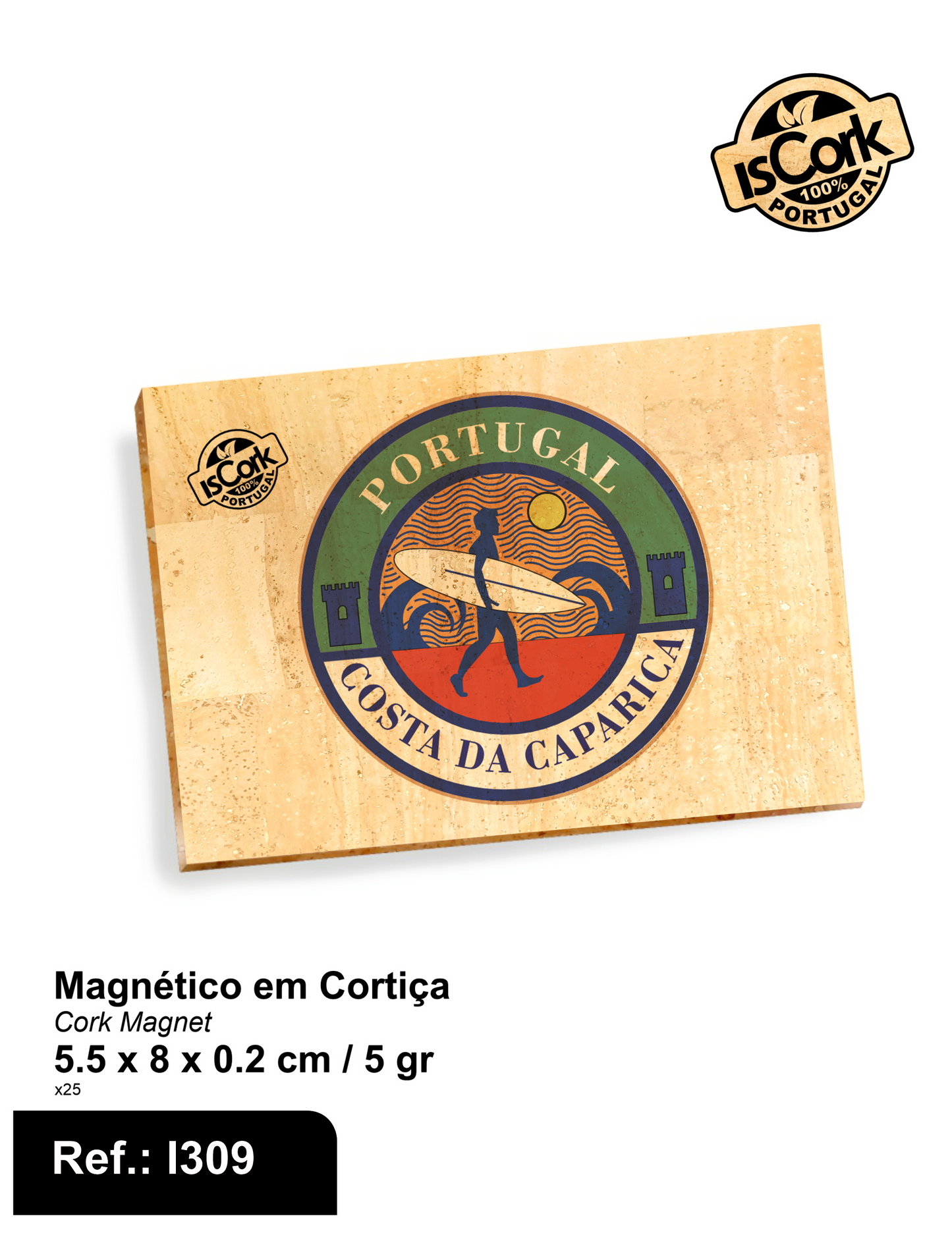 Costa da Caparica Magnético Retangular G582