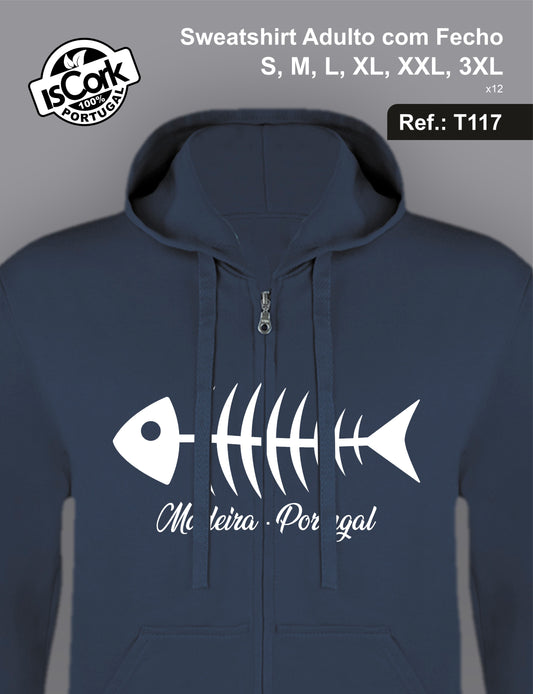 Sweatshirt Adulto c/fecho Madeira G730