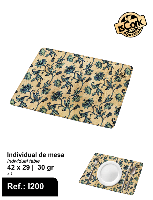 Individual de Mesa Retangular G77