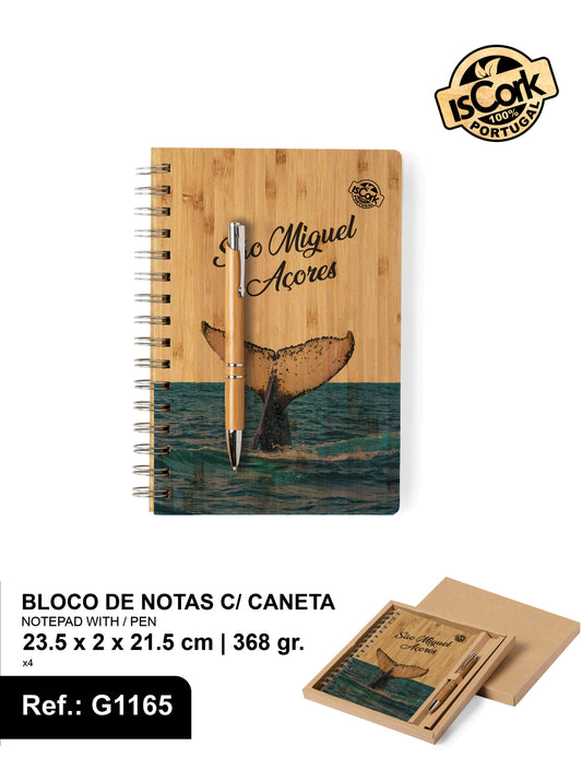 Bloco de Notas c/ Caneta São Miguel G935