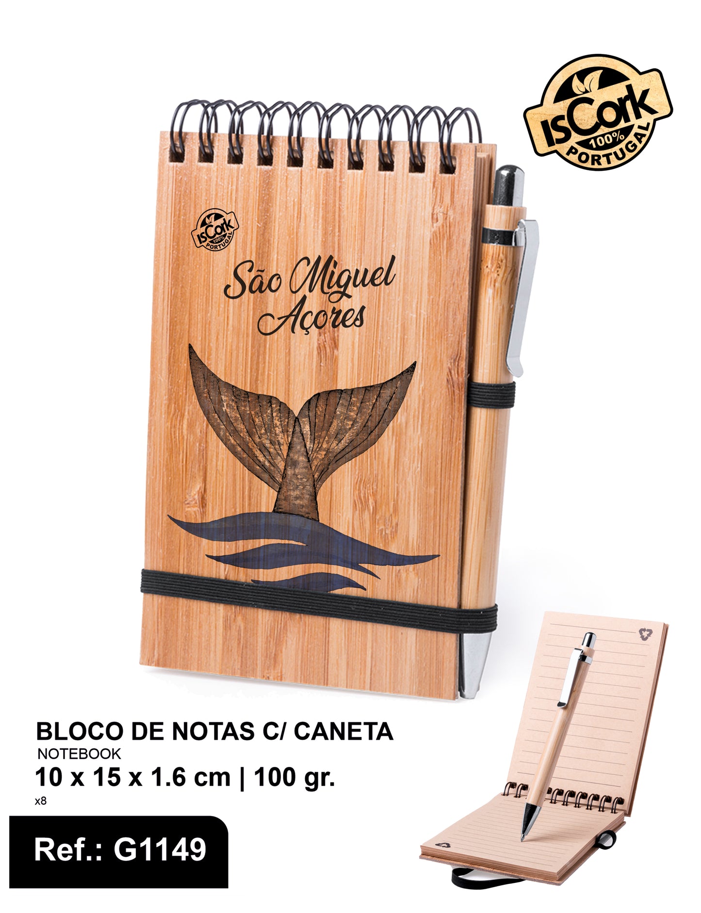 Bloco de Notas c/ caneta São Miguel G943