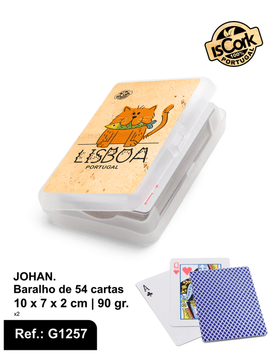 JOHAN. Baralho de 54 cartas Lisboa G987