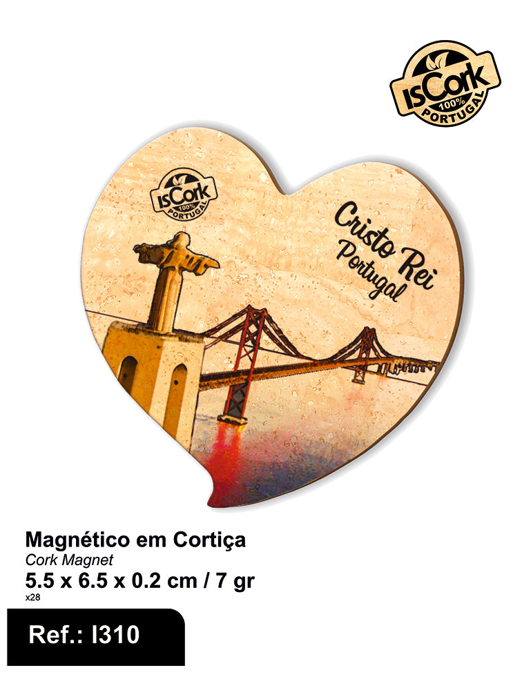 Magnético Coração Cristo Rei I-01