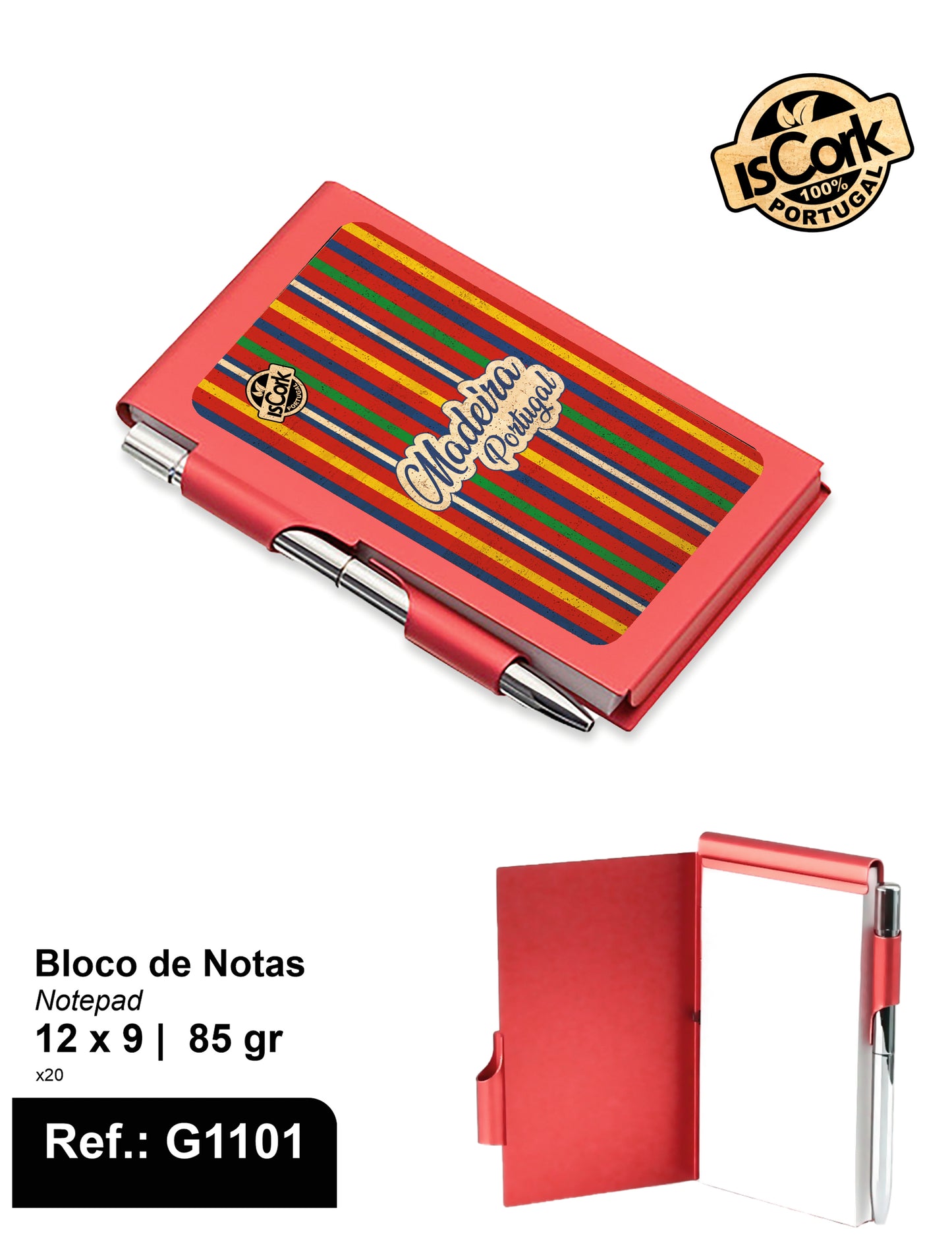 Bloco de Notas Madeira I-03