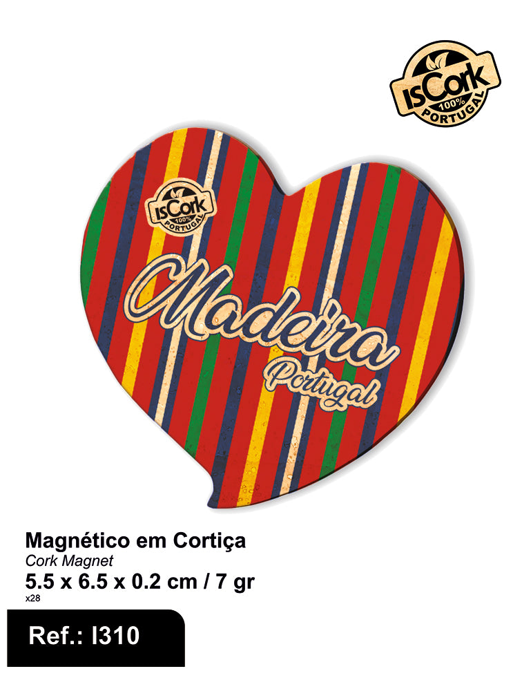 Magnético Coração Madeira I-03