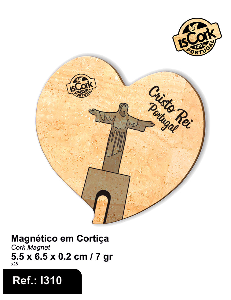 Magnético Coração Cristo Rei I-03