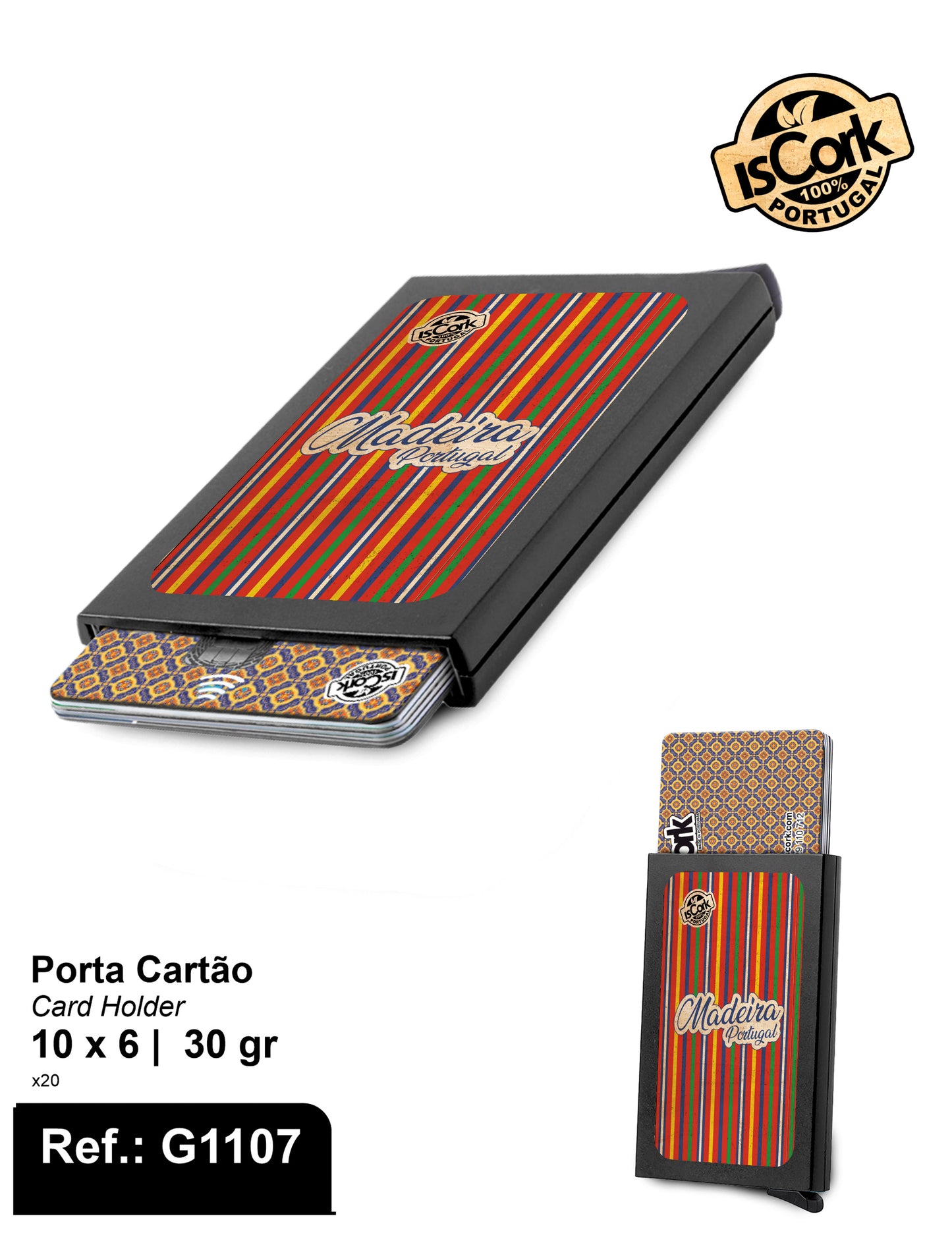 Porta Cartão Madeira I-03