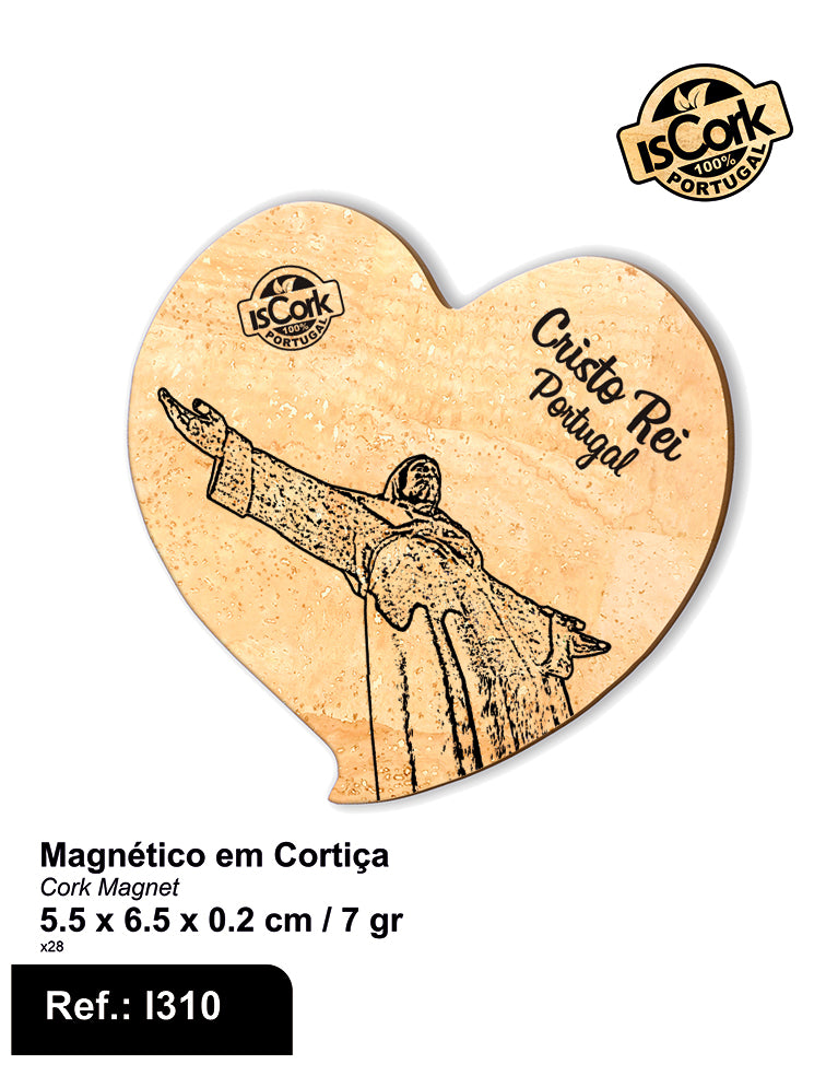 Magnético Coração Cristo Rei I-04