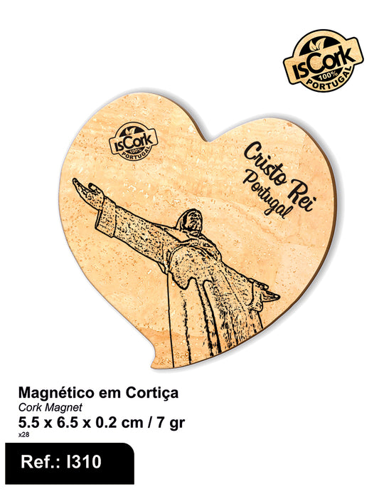 Magnético Coração Cristo Rei I-04