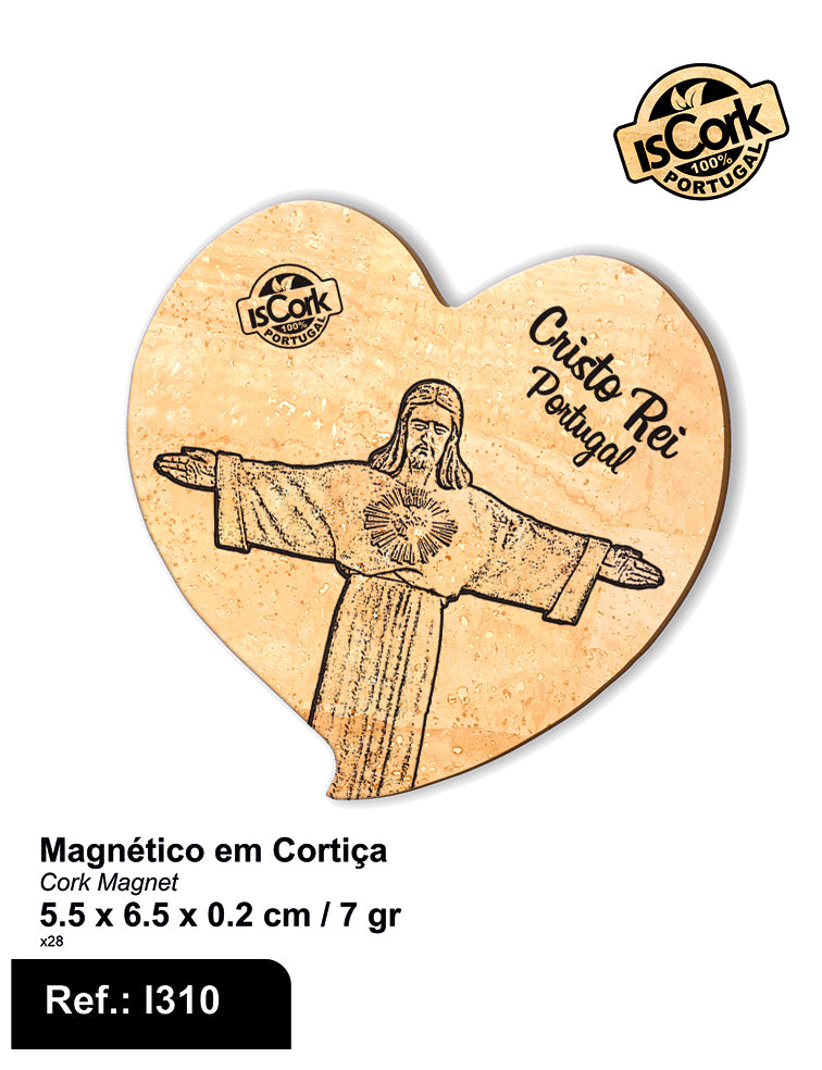 Magnético Coração Cristo Rei I-05