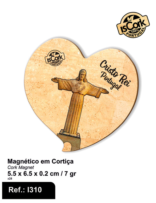 Magnético Coração Cristo Rei I-06