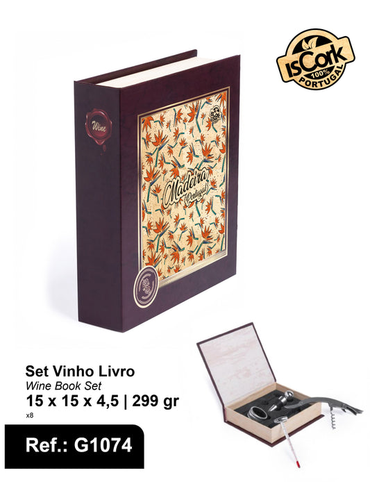Set Vinho Livro Madeira I-08