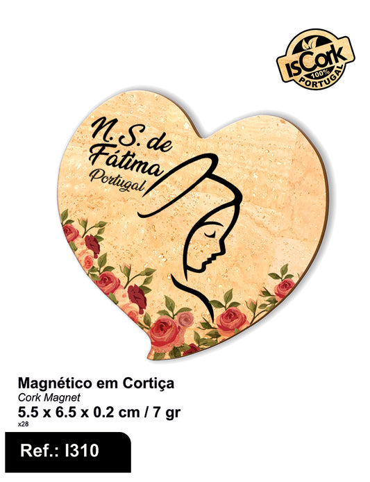 Magnético Coração Cristo Rei I-08
