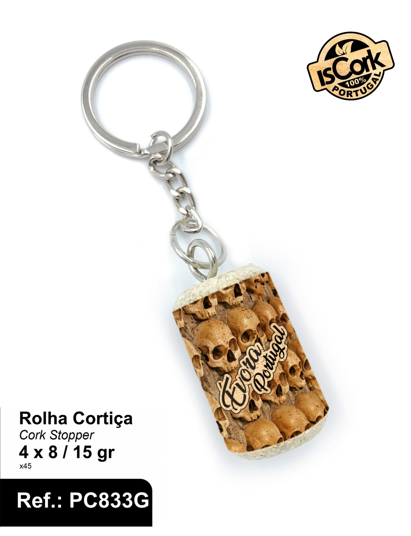 Porta Chave Rolha Cortiça Évora I-10