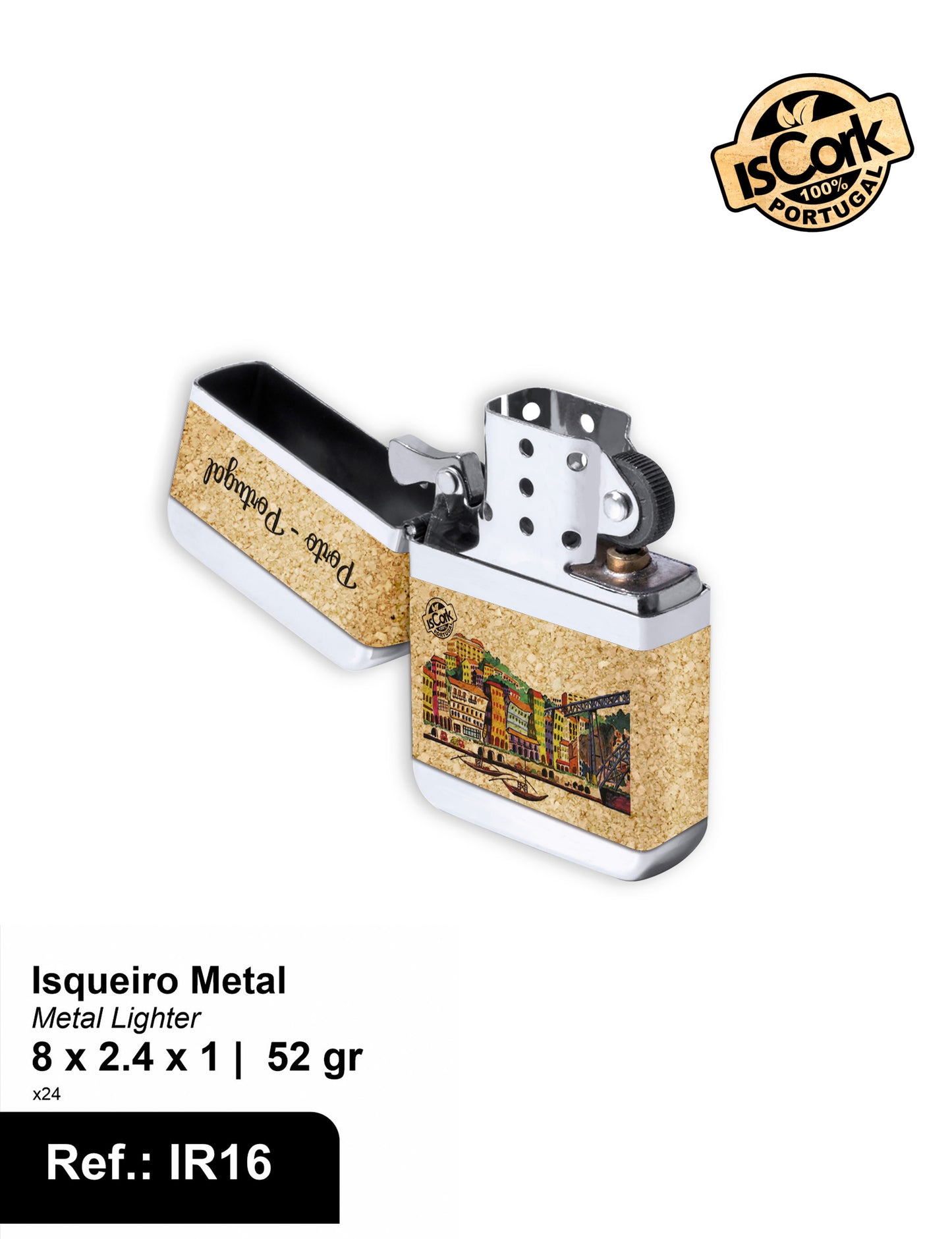 Isqueiro Metal Porto I-133