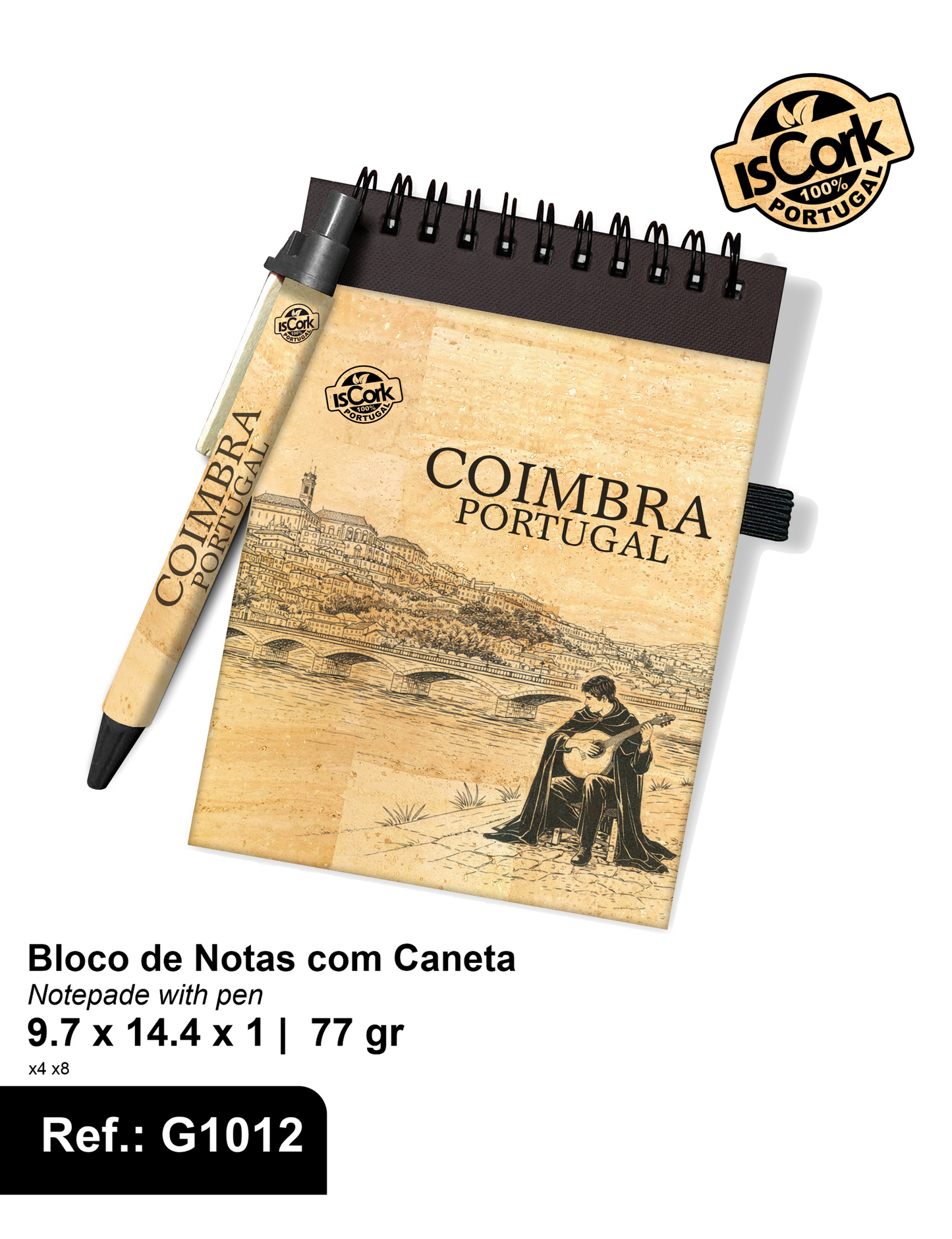 Bloco de Notas com caneta Coimbra I-13