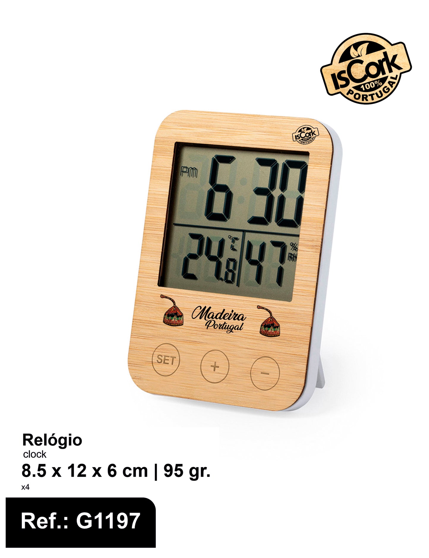 Relógio Madeira I-13