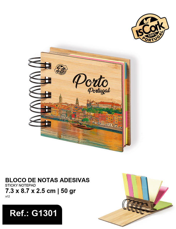 Bloco de notas adesivas