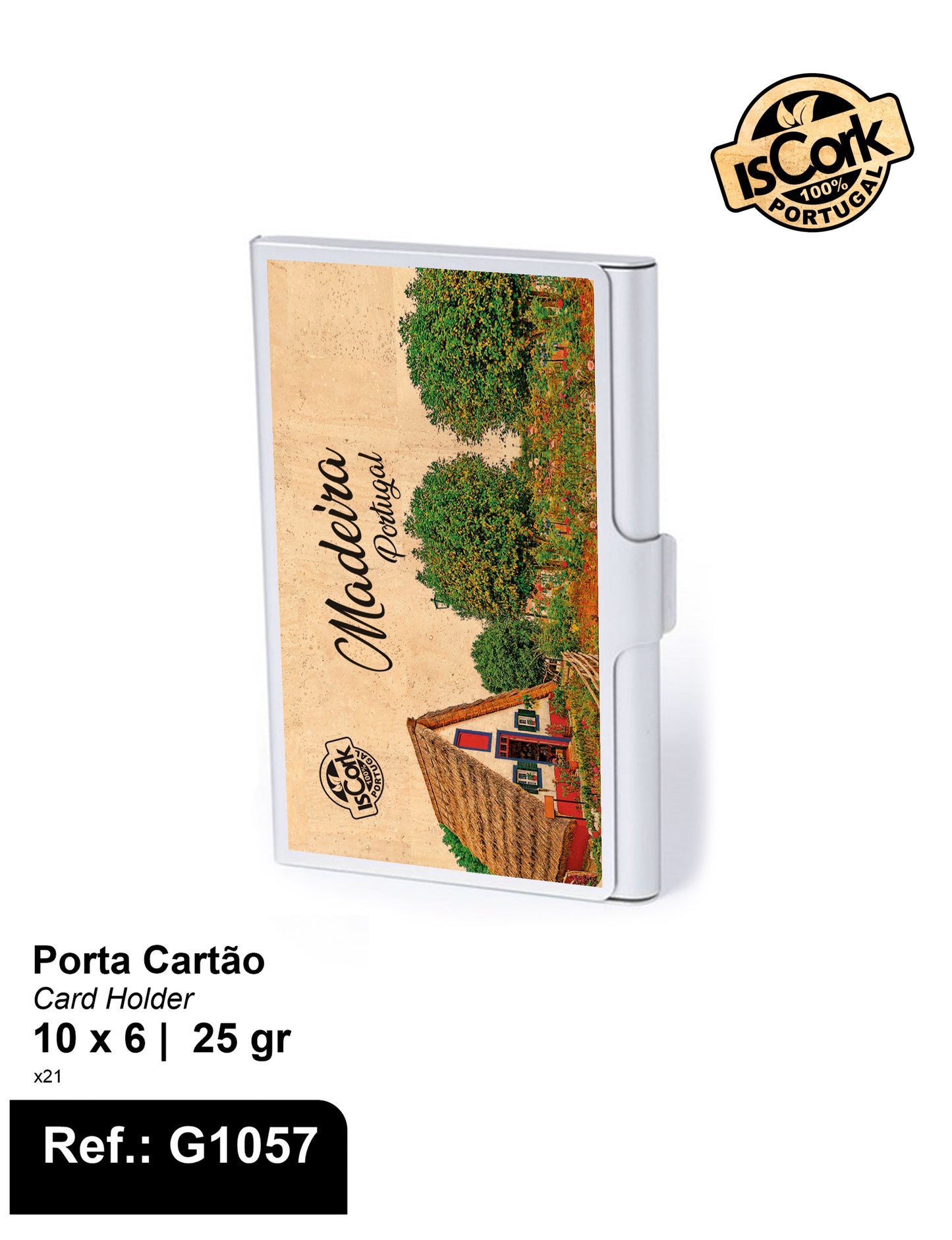 Porta Cartão Madeira I-150