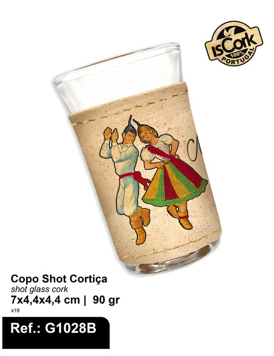 Copo Shot Cortiça Madeira I-18