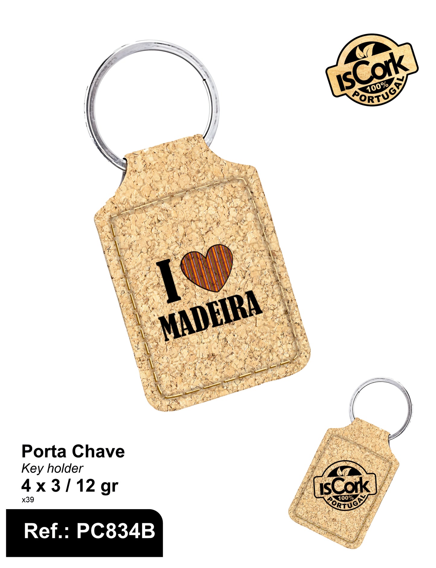 Porta Chaves Retangular Madeira I-202