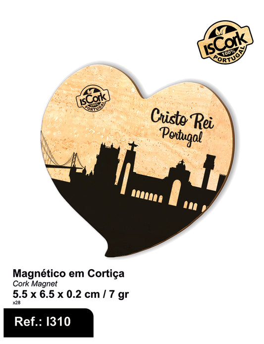 Magnético Coração Cristo Rei I-205