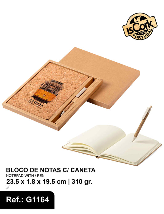 Bloco de Notas c/ Caneta Lisboa I-225
