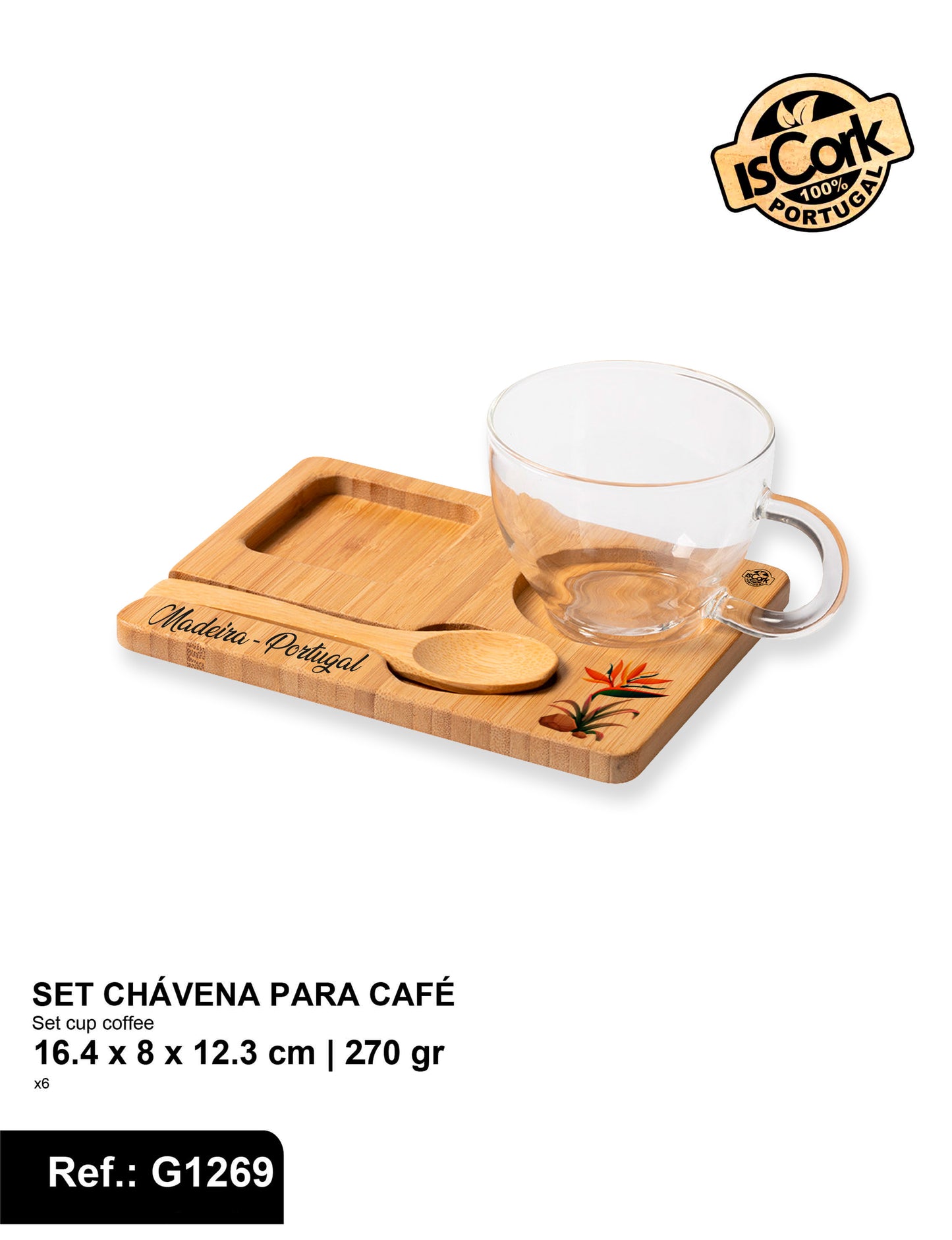 Set Chávena para café Madeira I-234
