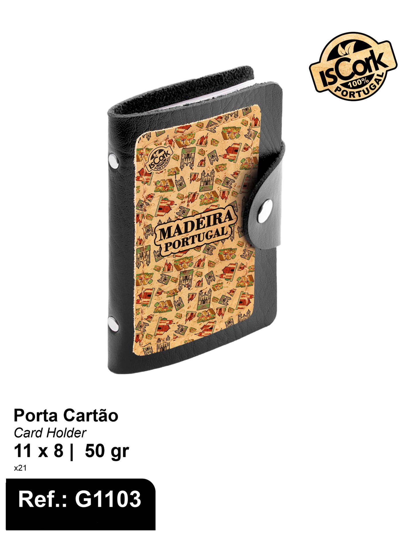 Porta Cartão Madeira I-245